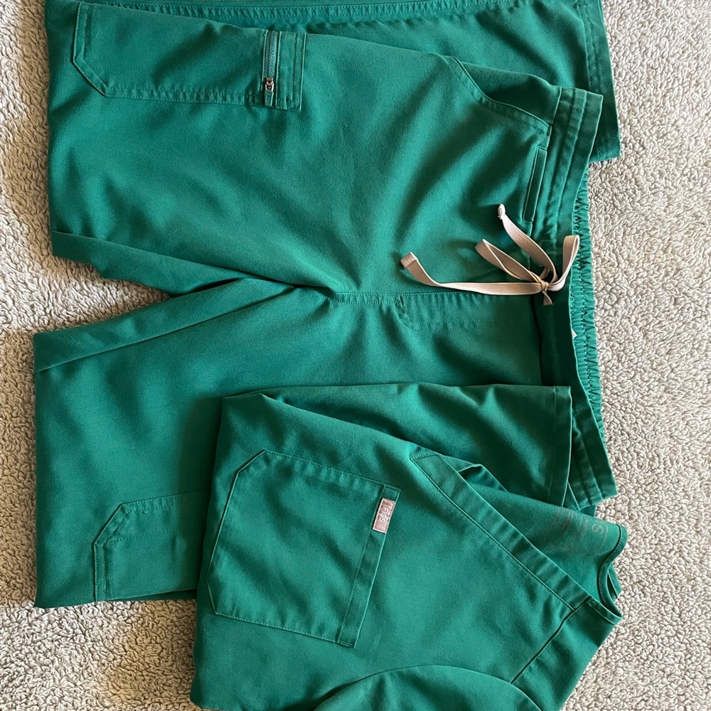 LIMITED EDITION: Hunter Green Figs Scrubs